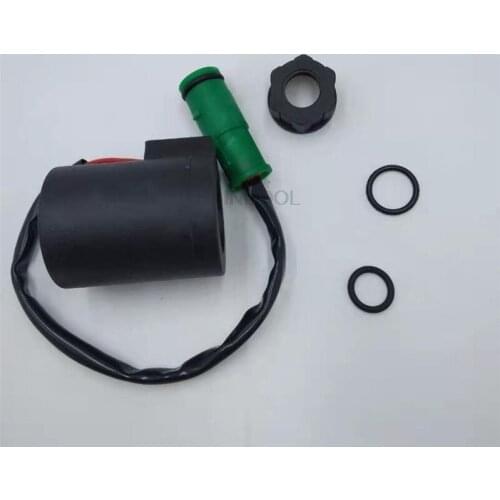 FOR Volvo excavator EC210 240 290 360 pilot safety lock solenoid valve walking solenoid valve coil quality excavator accessories