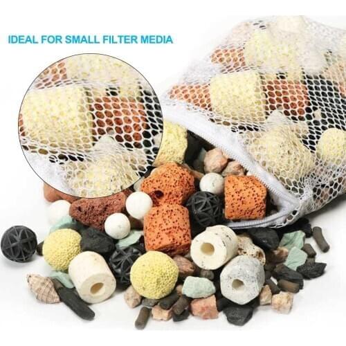 500g Aquarium Fish Tank Filter Media Ceramic Rings Activated Carbon Bio Balls Clear Water with Free Filter Net Bag
