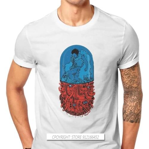 Cool TShirt Men Clothes Hot Sale Akira Biker Gang Shotaro Kaneda Takashi Animated Film 100% Cotton Crew Neck Casual T-Shirt