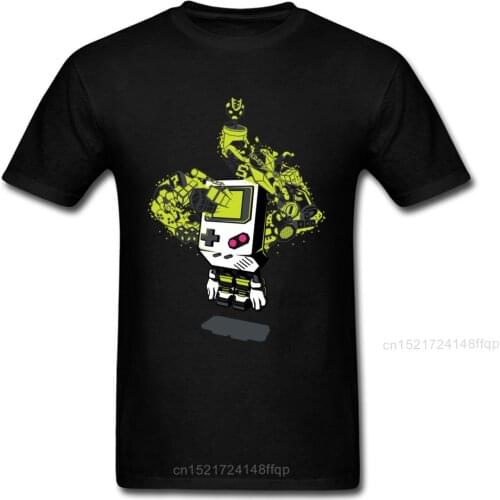 Pixel Dreams T Shirt Old Gamer Tops Men Black T-shirt Cotton Tshirt Short Sleeve Tee Cartoon Clothing 80s GG Streetwear
