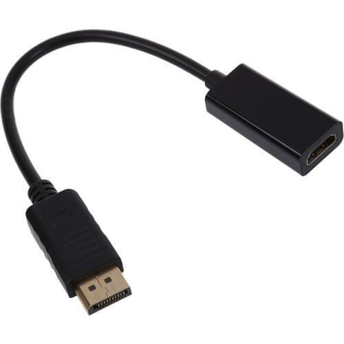 Displayport DP Male to HDMI Female Adapter Cable Video Audio Converter For PC