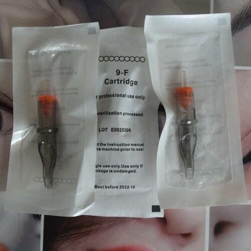 50/100PCS Aiguille De Tatouage Cartridge Tattoo Needles 9F Disposable Sterilized Safety Tattoo Needle for Cartridge Machines