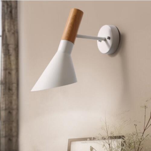 Corridor with the switch of bedroom the head of a bed wall lamp personality study reading eye station sitting room