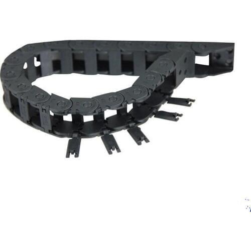 1 meter 10*11/10*15/10*20/10*30 Light Towline Bridge-type Drag Chain with End Connectors for CNC Router Machine Tools