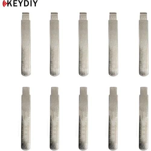 10pcs KD/VVDI Metal DAT17 NO.65 L-iShi Scale Shearing Teeth Blank Car Key Uncut Blade With Tick Marks for-Subaru