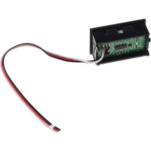 L9BE Mini Voltmeter Tester Digital Voltage Test Battery DC 0-40V Red/Blue/Green Auto Car