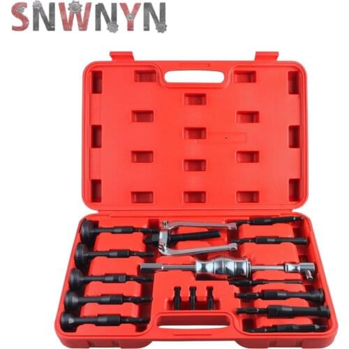 16pcs/set Blind Hole Pilot Bearing Puller Internal Extractor Removal Slide Hammer Set Car Repair Tools