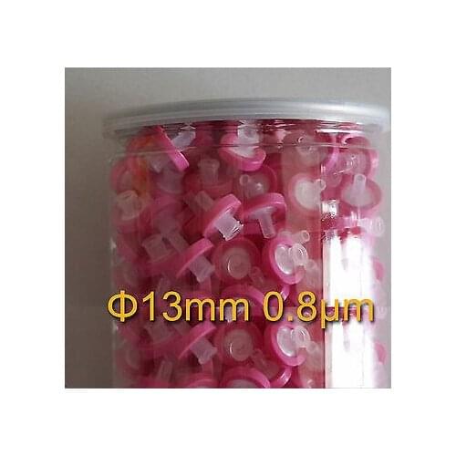 200 pcs NYLON Syringe Filters 13mm 0.8um Non-sterilized ( 200pcs / Bottle )