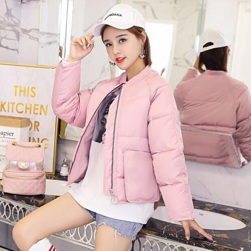 2019 Rushed New Polyester Long Zipper Full Clothes Woman Korean Cotton Thickening Student Heavy Seta Lead Small Bread Serve