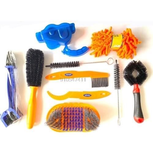 Bike Chain Cleaner Clean Machine Brushes Cycling Cleaning Kit Bicycle Brush Maintenance Tool for Mountain Road City BMX