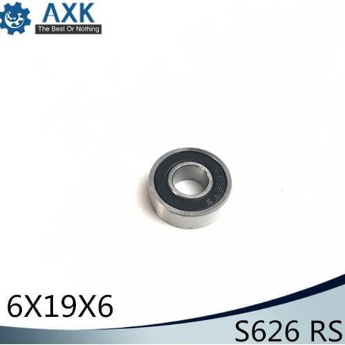 Bearings 626 ( 1 PC ) 440C Stainless Steel Rings With Si3N4 Ceramic Balls Bearing S626 S626RS