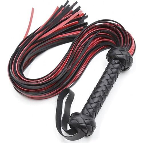Adult Spanking Game Leather Slave Whips Fetish BDSM Bondage Restraints Sex Torture Spank Whips SM Flogger Sex Toys for Women Men