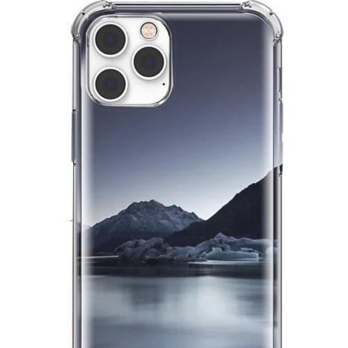 Fine hole Shockproof Silicone funda For iphone 12 pro max case 4 corners thickened Covers Transparent Protection Phone Case