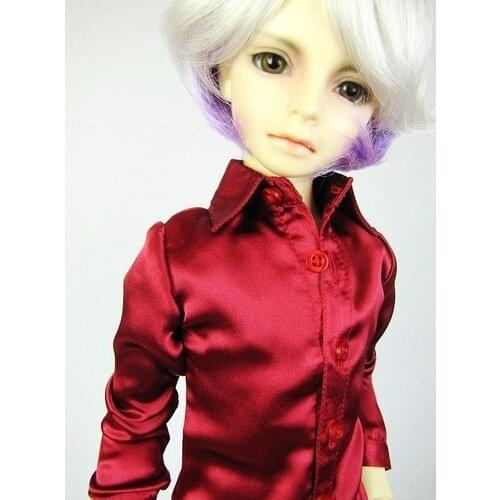 [wamami] 529# Claret-Red Satin Shirt/Outfit SD17 DZ70 BJD Dollfie
