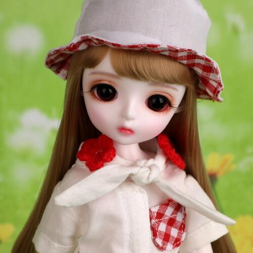 New Arrival Full Set 1/6 BJD Doll LOVELY Cute Miu Joint Doll For With Glasss Eyes For Baby Girl Birthday Christmas Gift Present