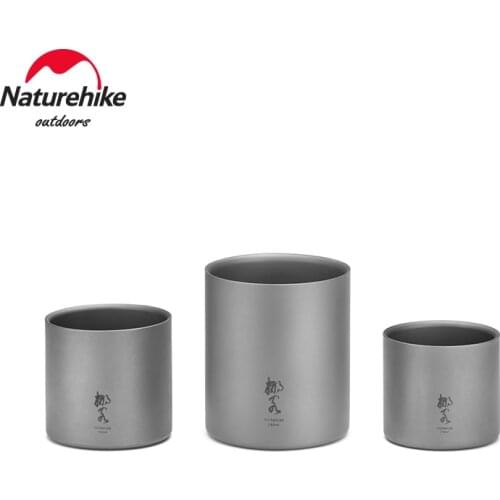 Naturehike Camping Ultralight Titanium Cup Portable Travel Outdoor Picnic Hiking Cookware NH20CJ019