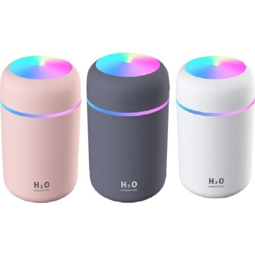 300ml Portable Humidifier USB Ultrasonic Dazzle Cup Aroma Diffuser Cool Mist Maker Air Humidifier Purifier with Romantic Light