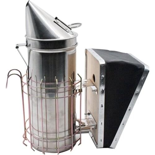 High Quality Stainless Steel Beehive Smoker Beekeeping Tools Bee Smoke Sprayer Beekeeper Dedicated Smoked Beekeeping Equipment