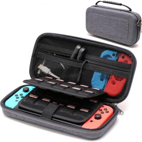 Protective Storage Bag 19 Big Game Card Slots Waterproof EVA Hard Shell Game Console Storage Pouch for Nintendo Switch