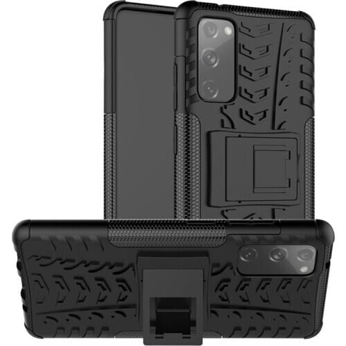 Armor Holder Case For Samsung Galaxy S20 FE Case Cover TPU & PC Protective Back Phone Bumper For Samsung Galaxy S20 FE Funda