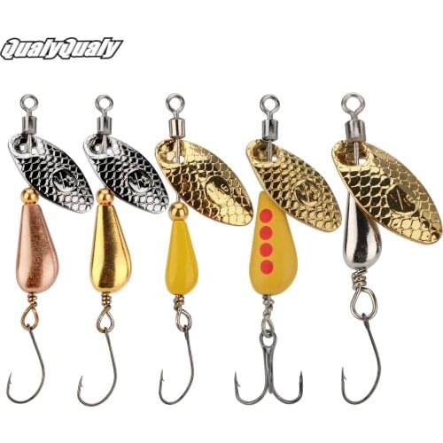 10pcs/box Spinner Bait 2.8g 4.5g 7g Spoon Lures pike Metal Lure With Treble Hooks Arttificial Bait For Bass Fishing