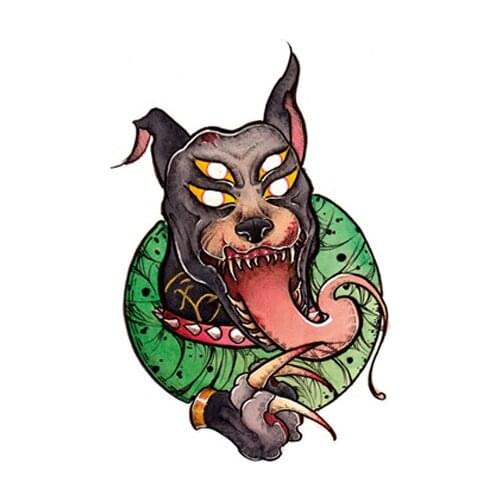 183MM×121MM Flower Arm Tattoo Sticker Waterproof and Durable Dog