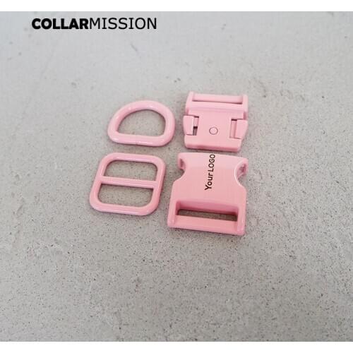 20pcs/lot(metal buckle+adjust buckle+D ring) DIY dog collar 20mm accessory 7 colours,we provide laser engraving customize LOGO