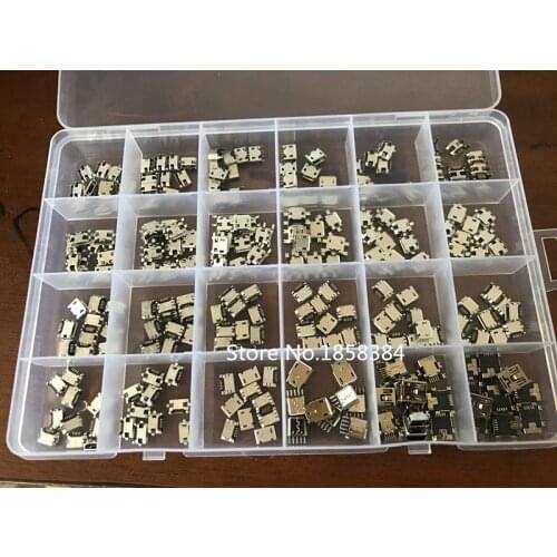 24Models V8 mouth plug mixed batch smart phone tail plug 5 needlesl Mixed order New Widely Using Mirco USB Connectors Plug