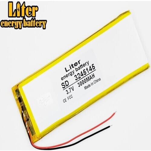 3.7V 3000mAH 3245145 polymer lithium ion / Li-ion battery for tablet pc power bank mp4 cell phone speaker E-book