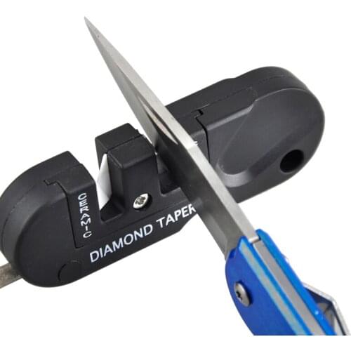 Outdoor Portable Multi-function Tungsten Steel Knife Sharpener 4 in 1 Carry Sharpening and Sharpening Tools Multi-function
