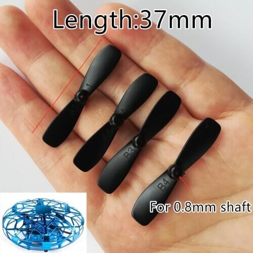 Free Shipping 3.7cm 37mm For 0.8mm Motor Shaft CW CCW A B Props Fan Blades Wind Leaf Spare Parts Quadcopter Drone Spare Parts