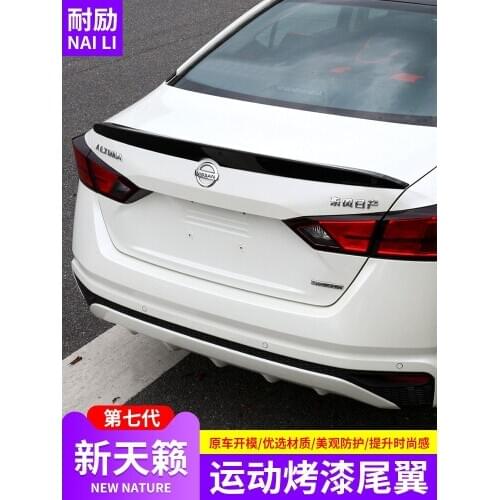 CEYUSOT FOR Rear Spoiler Wing NEW Nissan Altima Teana Car Trunk REAR Lip Tail FIN ABS Material Color Primer Accessories 2019 20