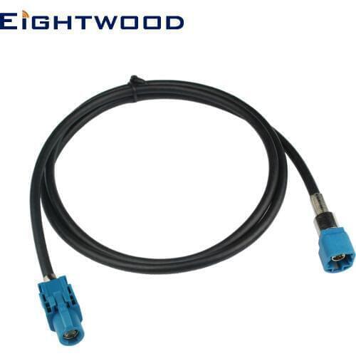 Eightwood FAKRA Z HSD Plug Male to Jack Female LVDS New Vehicle High-speed Transmission Shielded Dacar 535 4-Core Cable 120cm
