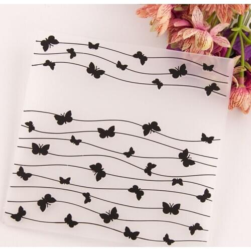 ZFPARTY Butterfly Plastic Embossing Folders for DIY Scrapbooking Paper Craft/Card Making Decoration Supplies