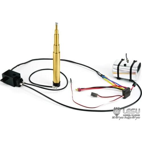 LESU Metal Hydraulic Pump 120MM Cylinder ESC Oil Tank for 1/14 DIY TAMIYA RC Dumper Truck Model Scania MAN Benz Car