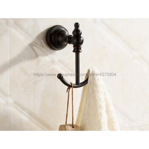 Oil Rubbed Bronze Robe Hooks Towel Hooks Cloth Towel Bath Coat Hanger Door Wall Hook Bathroom Accessories Nba826