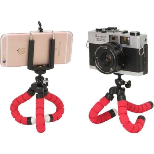 1 pcs elastic sponge octopus sponge mini tripod for iPhone mini camera tripod phone holder clip holder convenient and practical