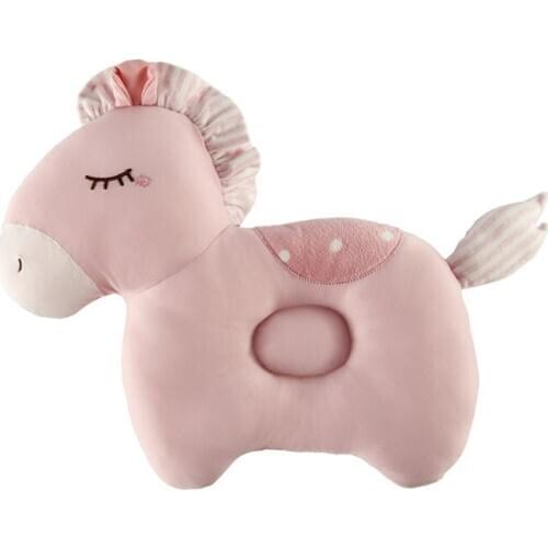 Soft baby pillow New-born baby cartoon pillow Prevent head migrate