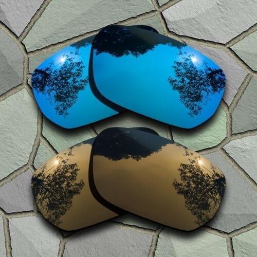 Sky Blue&Bronze Copper Sunglasses Polarized Replacement Lenses for Oakley Style Switch