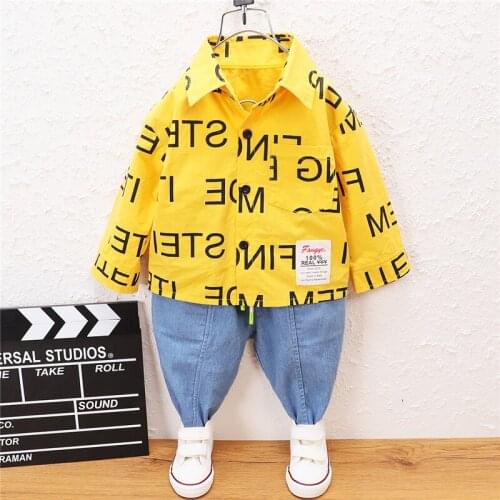 0-5 years Spring Boy Clothing set 2021 New Casual Fashion Cartoon Active T-shirt+ Pant Kid Children baby toddler boy clothing