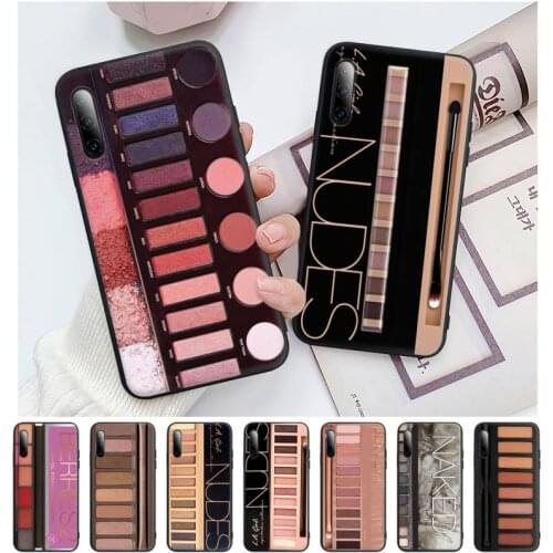 Naked Makeup Eyeshadow Palette Black Silicone Mobile Phone Case For Honor 7A Pro 7C 10i 8 8A 8X 8S 9 10 20 Lite Cover