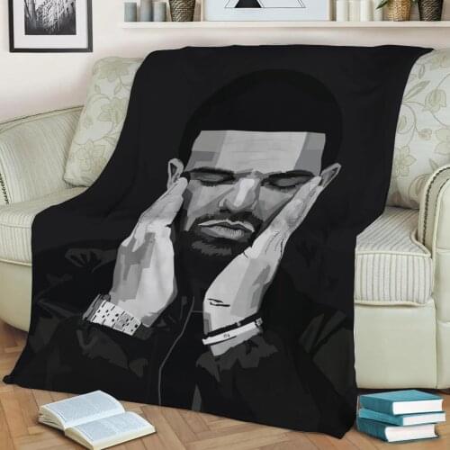 Aubrey Drake WPAP Pop Art 3D Print Plush Blanket Throw On Sofa Home Decor Soft Warmth Washable Nap Blanket Dropshipping