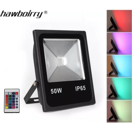 10W 20W 30W 50W 70W 100W 150W 200W RGB LED Colorful Floodlight Outdoor Spotlight Searchlight Stage Projection Light