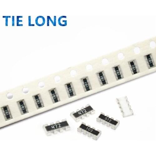 100pcs 0603*4 8P4R 2*4P Network Resistor SMD array 0 ~ 1M 1 10 22 47 100 220 330 470 1K 2.2K 4.7K 10K 22K 47K 100K 220K 470K ohm