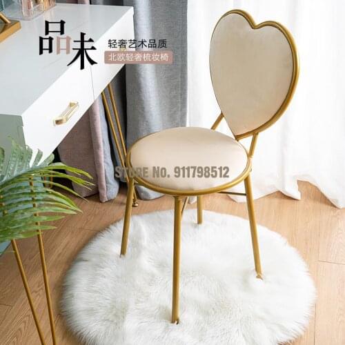 Makeup stool modern dressing table chair net red bedroom girl butterfly chair love chair loli chair backrest nordic