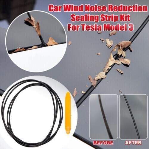 Wholesale 2.4M Suitable For Tesla Model 3 Sunroof Sealing Strip, Waterproof Rubber Strip, Windshield Noise Reduction Ring