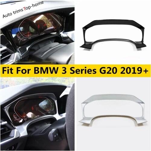Yimaautotrims Internal Instrument Decorative Frame Dashboard Cover Trim Fit For BMW 3 Series G20 2019 2020 2021 Interior Kit