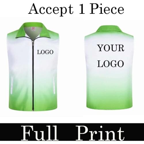 Factory Price! 1PCS Free Custom LOGO Gradient Reflective Safety Vest High visibility Construction work uniforms logo printing