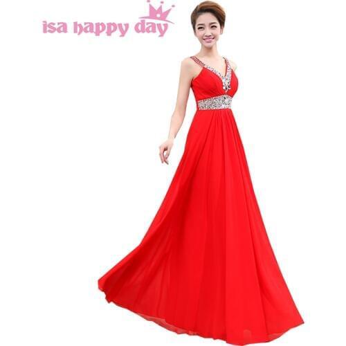 Special occasion long beaded gown formal elegant chiffon coral colored classic evening dress women party dresses women 2020 1700