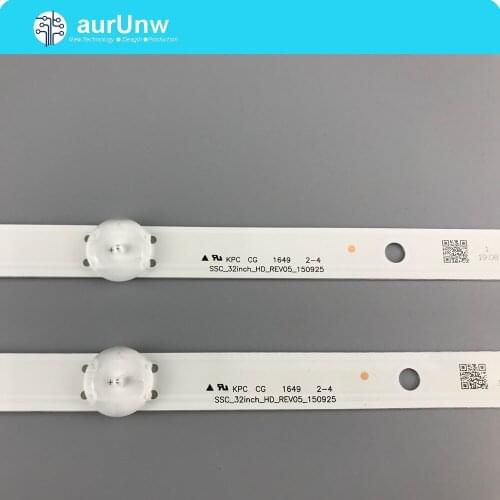 2pcs 5LEDs 590mm LED strip For LG TV 32LH510B 32LH51_HD S SSC_32INCH_HD LGE_WICOP_SVL320AL5 Innotek direct 32inch CSP